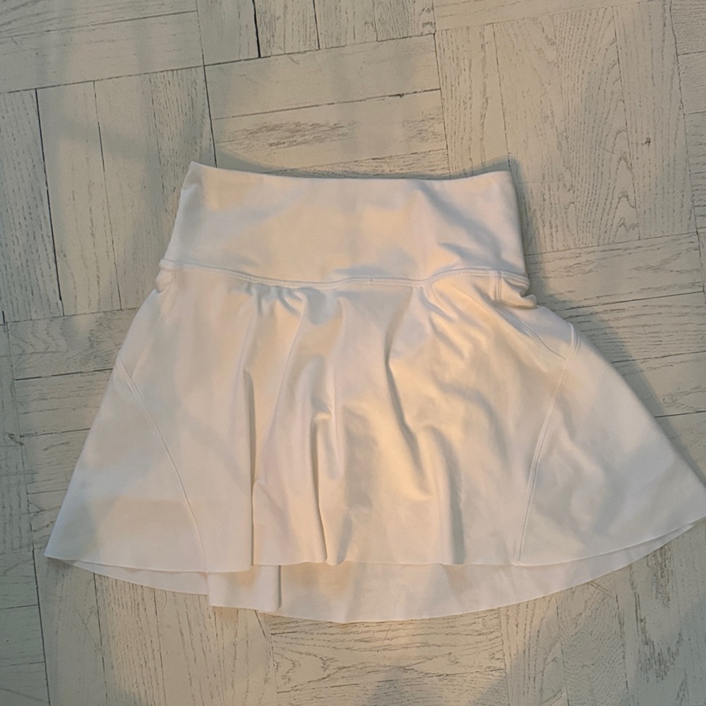 Athleta Off-White Athletic Mini Skirt